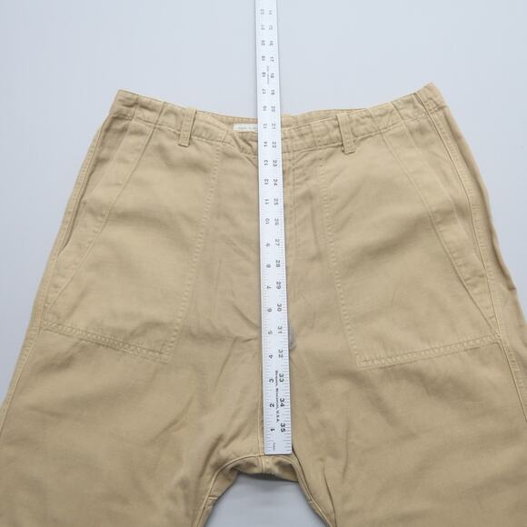 Nili Lotan Womens Luna Pants Size 10 Beige Drop Crotch Linen Blend Trousers - Picture 11 of 13